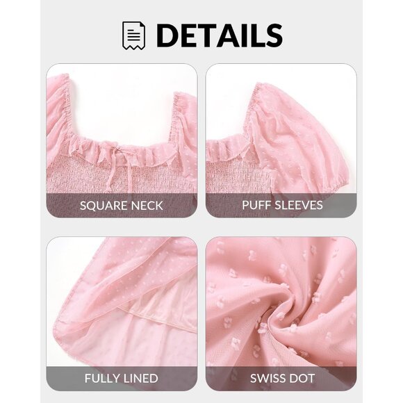 Plus Size Maternity Dress Swiss Dot Flow Maxi Pregnancy Wedding Guest - Picture 6 of 7